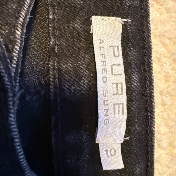 EUC Black Denim Pure by Alfred Sung Size 10 - Picture 3 of 3